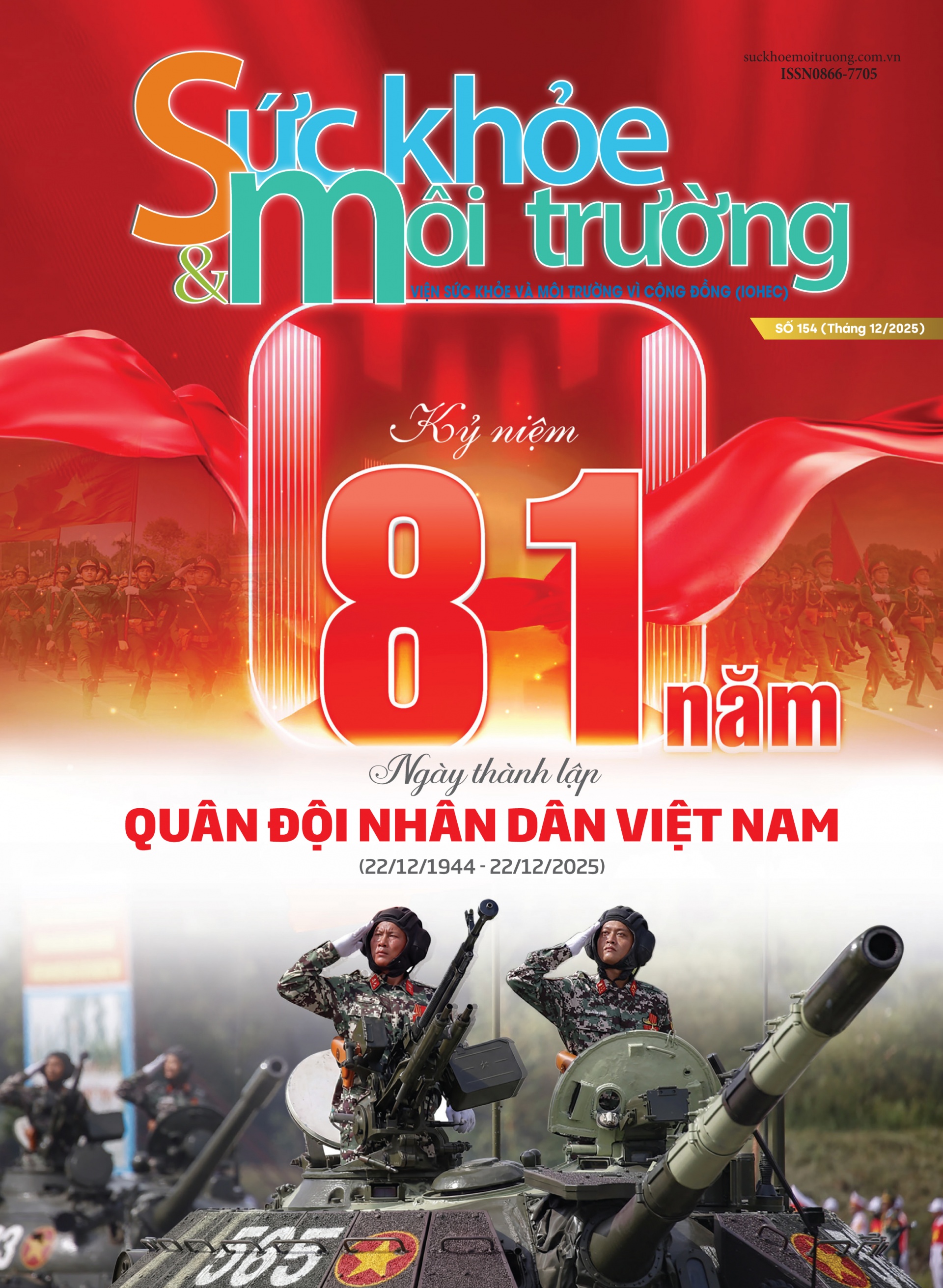 Tạp chí Sức khỏe và Môi trường số 153 (Tháng 12/2025)