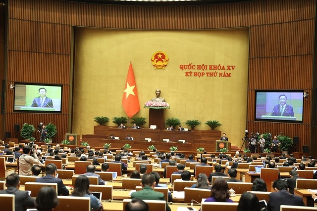 Quốc hội đánh giá cao sự chỉ đạo, điều hành quyết liệt của Chính phủ, Thủ tướng Chính phủ - Ảnh: VGP/Phương Liên