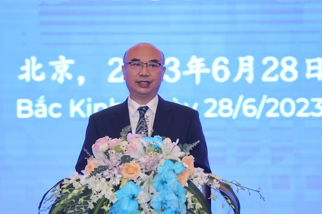 Phó Thủ tướng Lưu Quốc Trung: Trung Quốc khuyến khích, tạo điều kiện để các doanh nghiệp có thực lực, danh tiếng và công nghệ cao đầu tư tại Việt Nam - Ảnh: VGP/Nhật Bắc