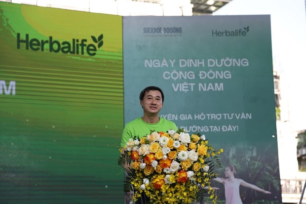 Thứ trưởng Bộ Y tế Trần Văn Thuấn phát biểu tại sự kiện. (Ảnh: PV/Vietnam+)