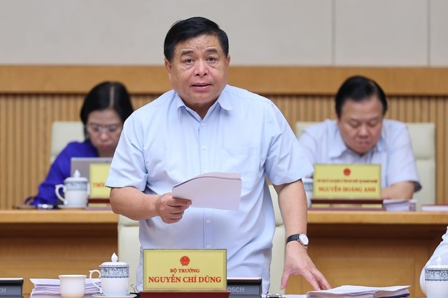 Bộ trưởng Bộ Kế hoạch và Đầu tư Nguyễn Chí Dũng: Nhiều chỉ số quan trọng dần lấy lại được đà tăng trưởng - Ảnh: VGP/Nhật Bắc