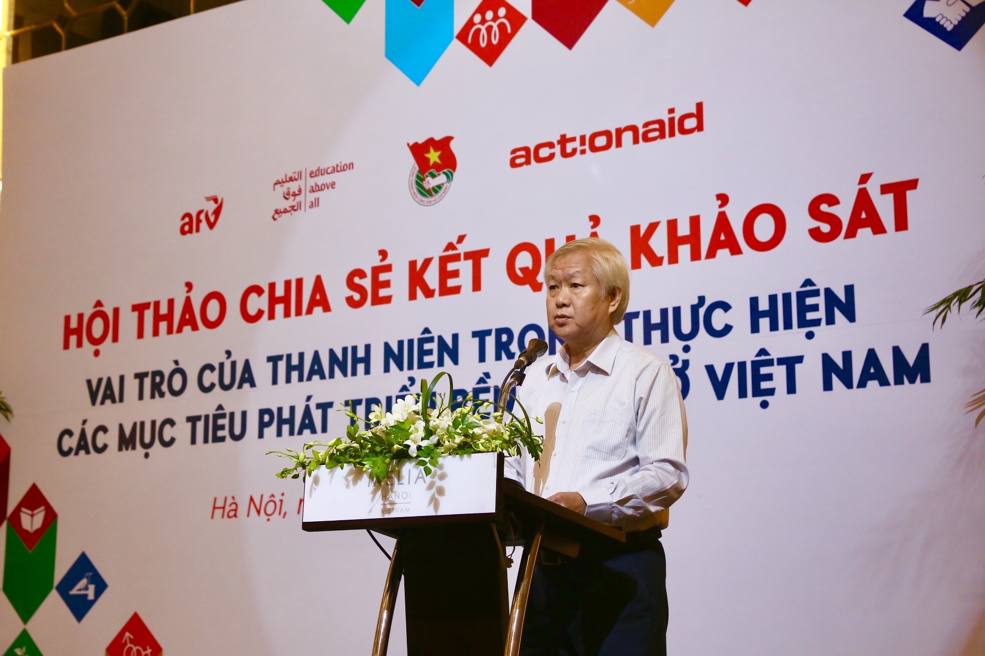 Nhà báo Tạ Việt Anh, Chủ tịch hội đồng quản lý Quỹ Hỗ trợ Chương trình, dự án an sinh xã hội Việt Nam.