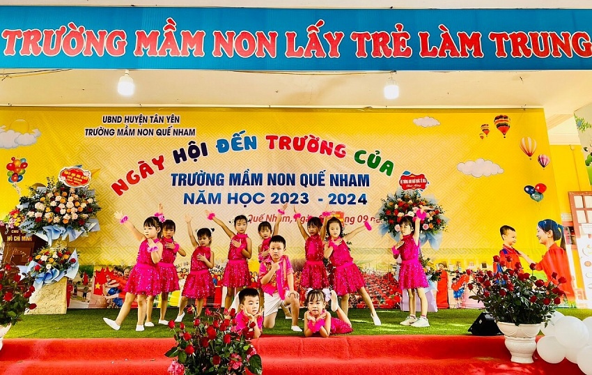 “Ngày hội đến trường của bé” tại Trường Mầm non Quế Nham “Ngày hội đến trường của bé tại Trường Mầm non Quế Nham