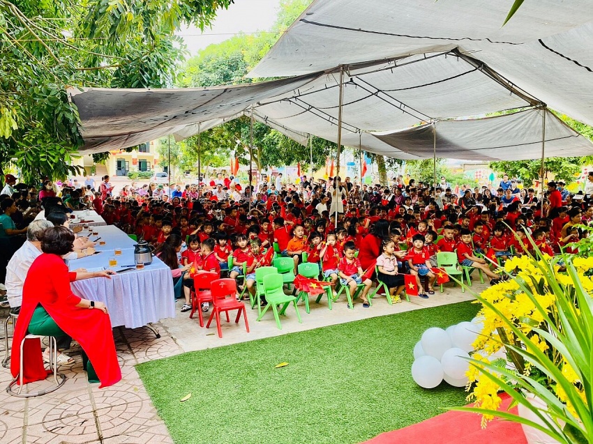 “Ngày hội đến trường của bé” tại Trường Mầm non Quế Nham “Ngày hội đến trường của bé tại Trường Mầm non Quế Nham