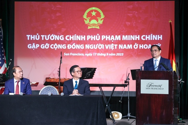 Thủ tướng Phạm Minh Chính: Mong 2,2 triệu kiều bào tiếp tục đóng góp cho đất nước và quan hệ Đối tác chiến lược toàn diện Việt Nam – Hoa Kỳ - Ảnh: VGP/Nhật Bắc