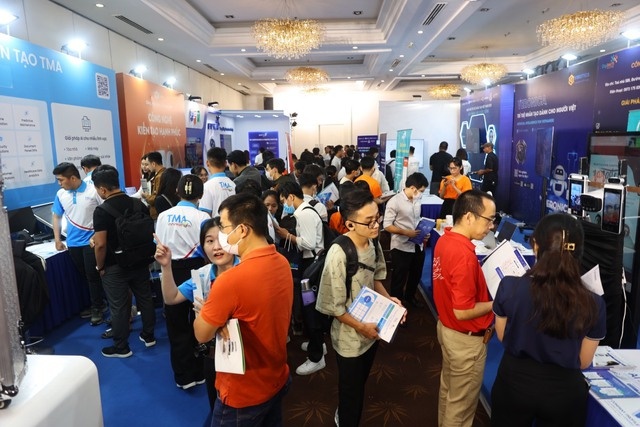 AI4VN 2023 thu hút người xem trình diễn công nghệ AI - Ảnh: Trần Quỳnh