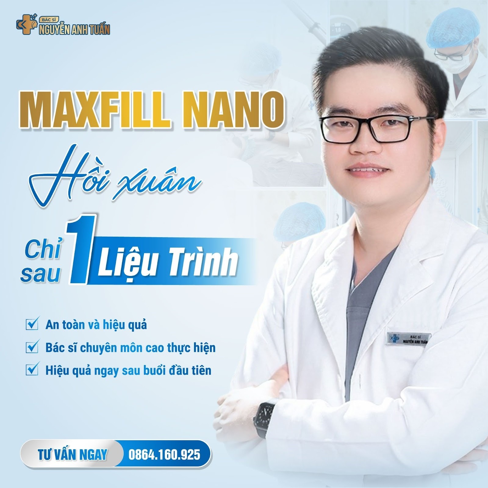 Maxfill Nano - Phương pháp làm đầy hốc hác an toàn dưới góc nhìn của của Bác sĩ chuyên khoa I da liễu Nguyễn Anh Tuấn