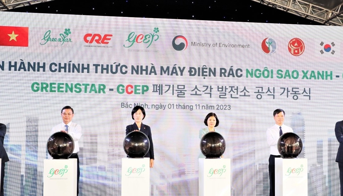 Bắc Ninh vận hành nhà máy điện rác Ngôi Sao Xanh