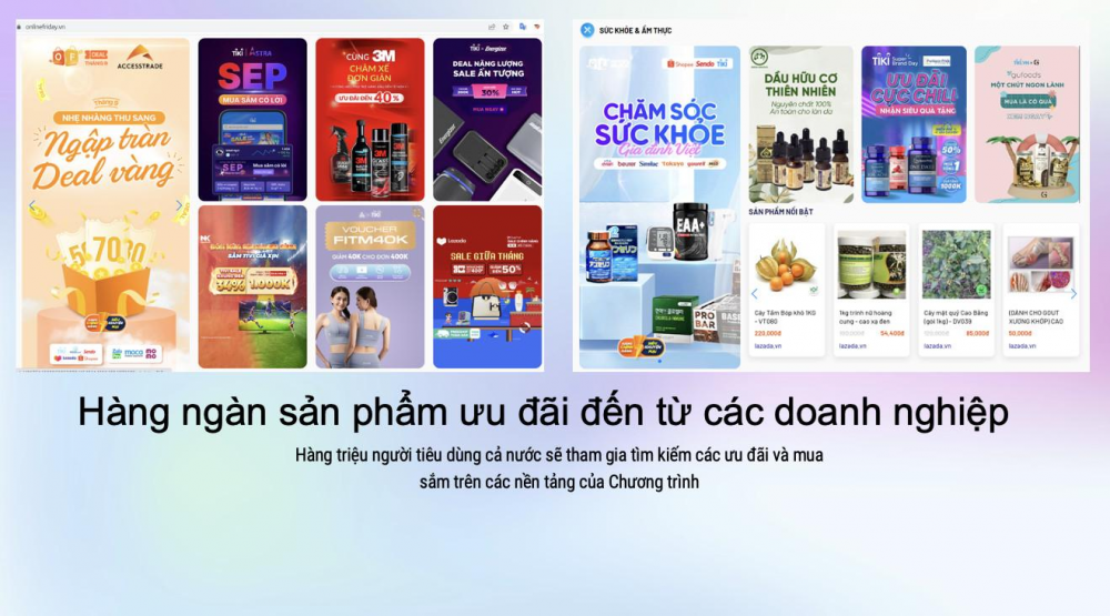 Hàng nghìn sản phẩm ưu đãi sẽ xuất hiện trong chương trình Hàng nghìn sản phẩm ưu đãi sẽ xuất hiện trong chương trình