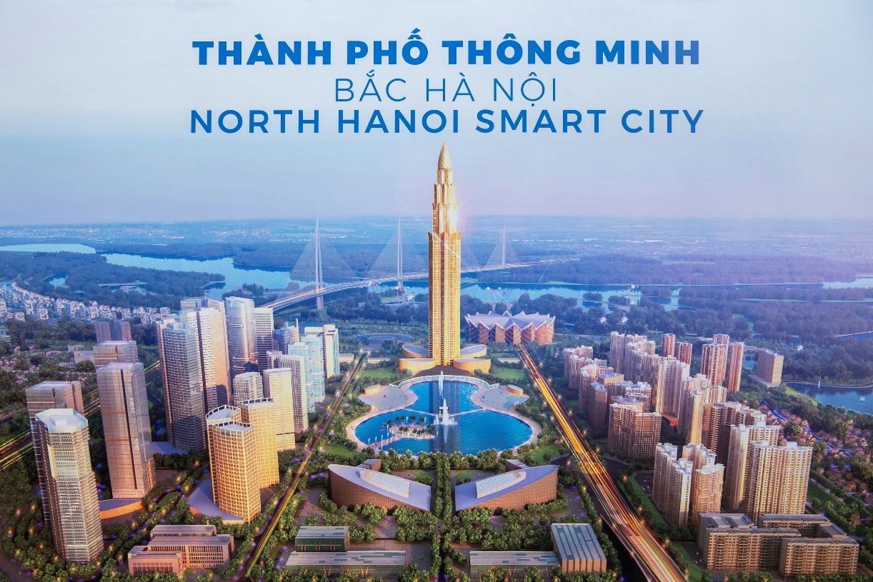 Phối cảnh Thành phố Thông minh Bắc Hà Nội.