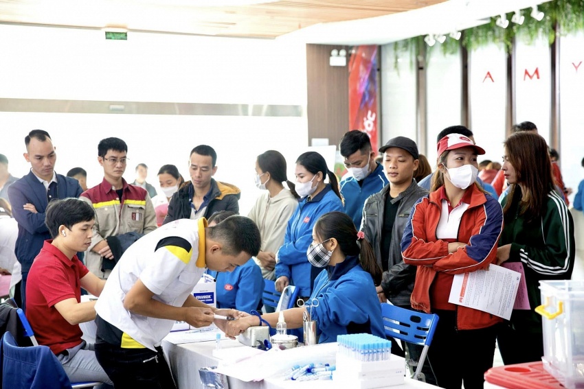 Tổ chức hiến máu tình nguyện 