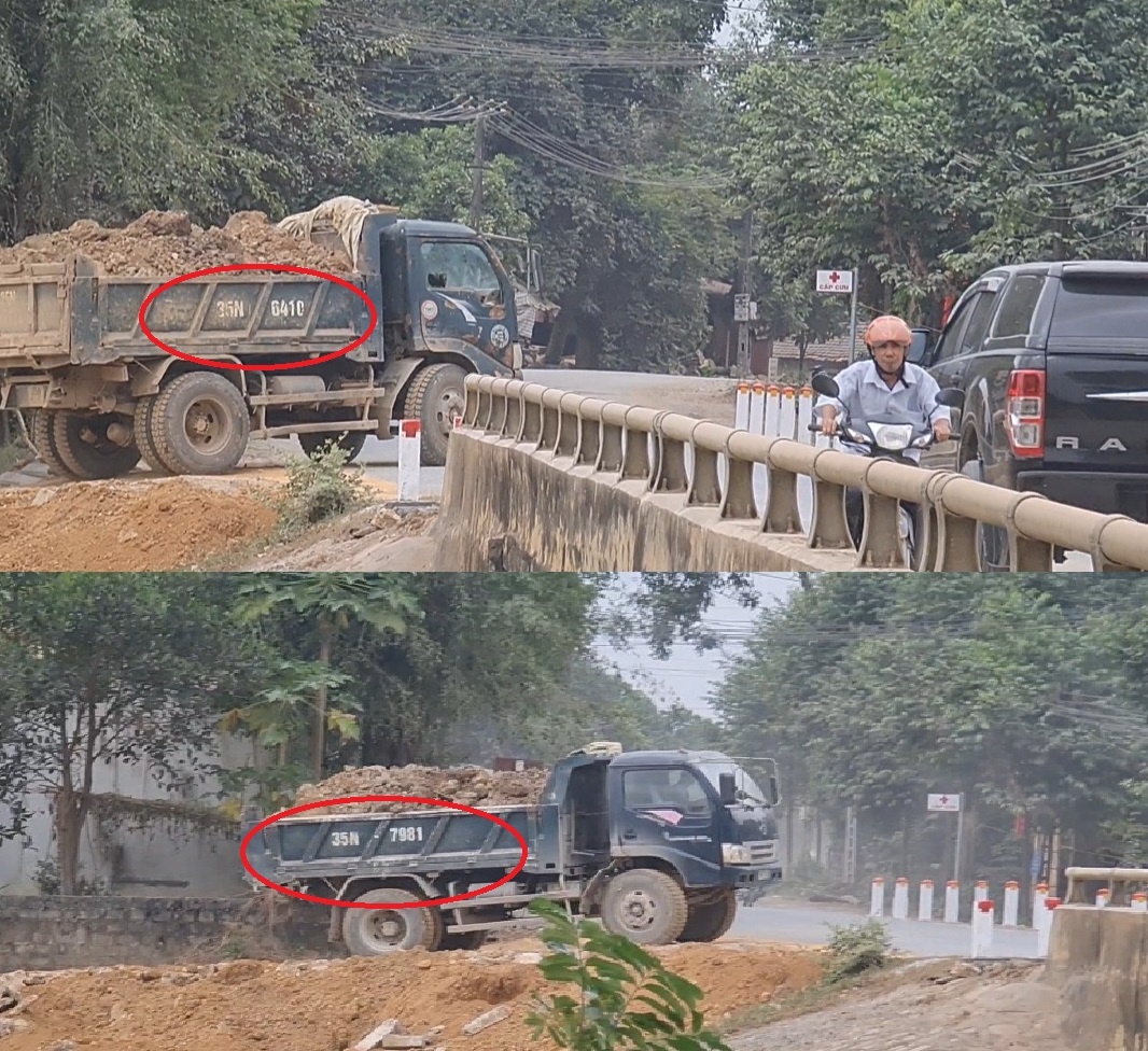 Hàng loạt xe tải chở đất không che chắn bạt, gây ô nhiễm môi trường Hàng loạt xe tải chở đất không che chắn bạt, gây ô nhiễm môi trường