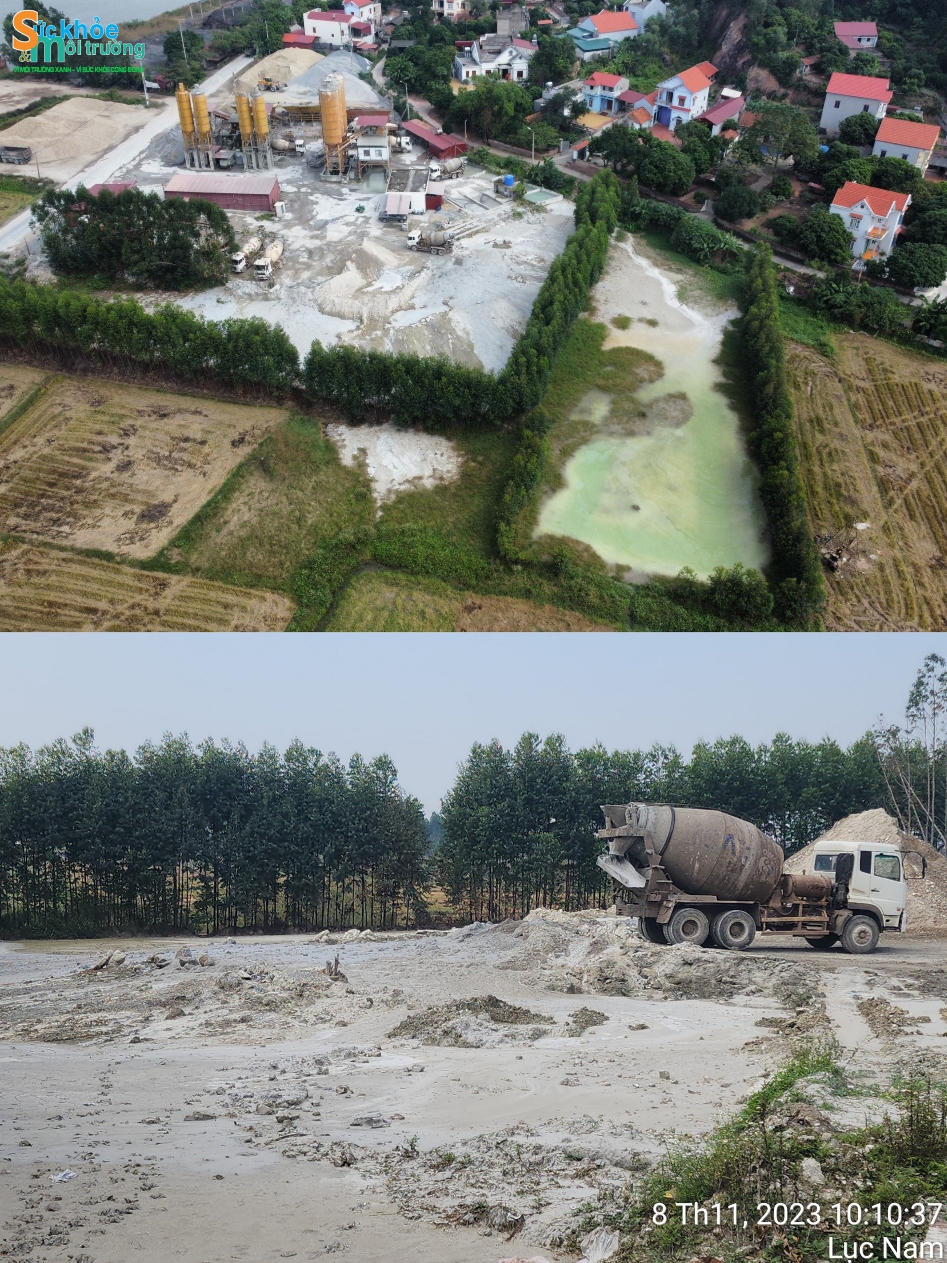 Bắc Giang: Cần xử lý triệt để trạm trộn bê tông Việt Nhật gây ô nhiễm môi trường