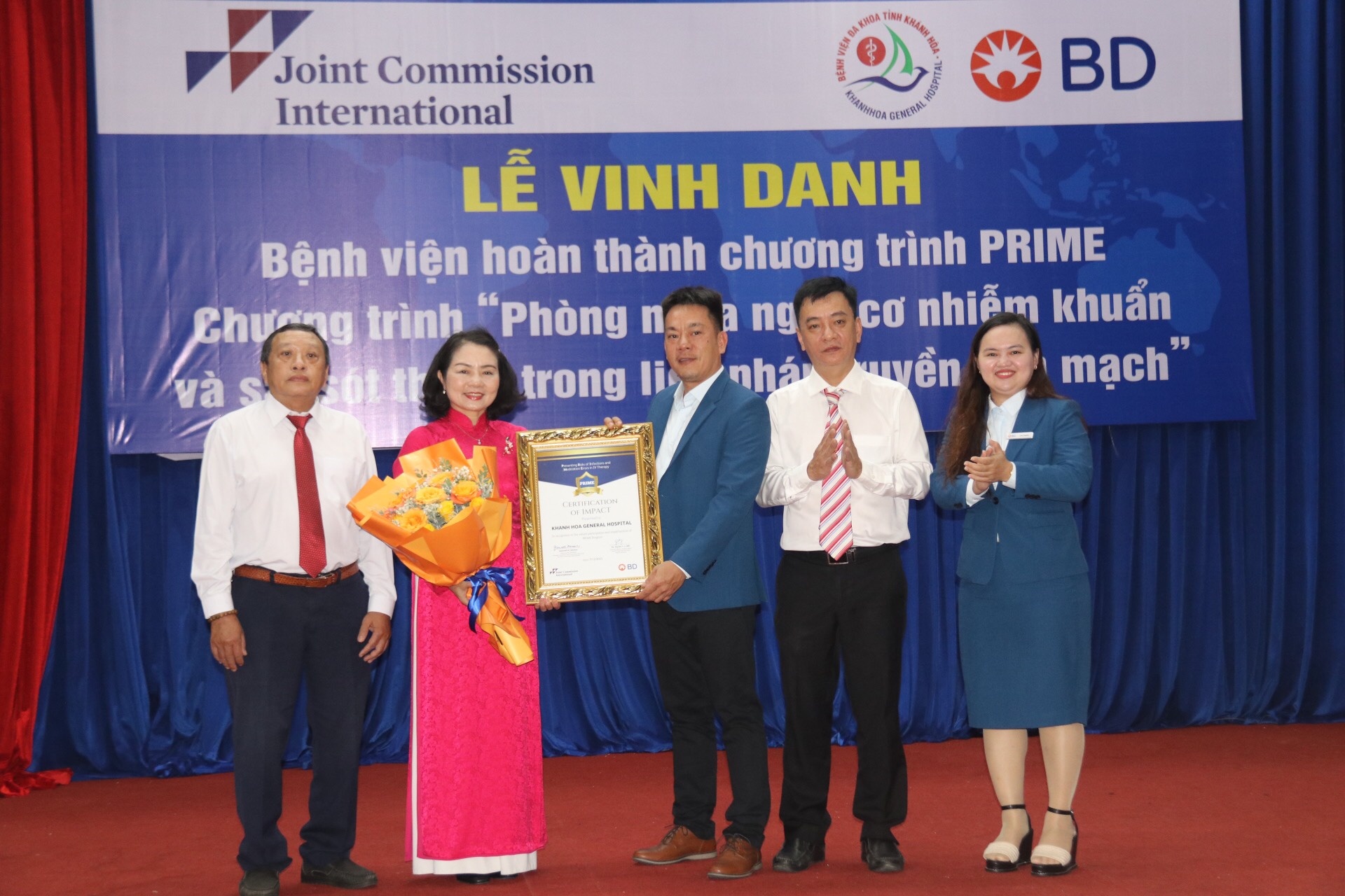 Bệnh viện Đa khoa tỉnh Khánh Hòa được “Vinh danh bệnh viện hoàn thành chương trình PRIME”