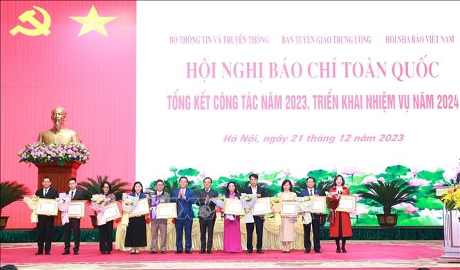 Hội nghị báo chí toàn quốc tổng kết công tác năm 2023, triển khai nhiệm vụ năm 2024