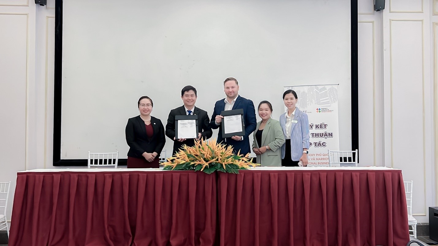 Hotel Academy Việt Nam và Marriott International đã chính thức ký kết hợp tác chiến lược. Hotel Academy Việt Nam và Marriott International đã chính thức ký kết hợp tác chiến lược.