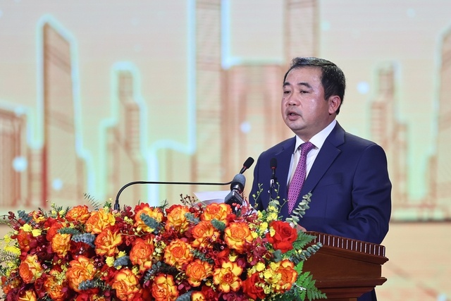 Bí thư Tỉnh ủy Hải Dương Trần Đức Thắng phát biểu tại Hội nghị - Ảnh: VGP/Nhật Bắc