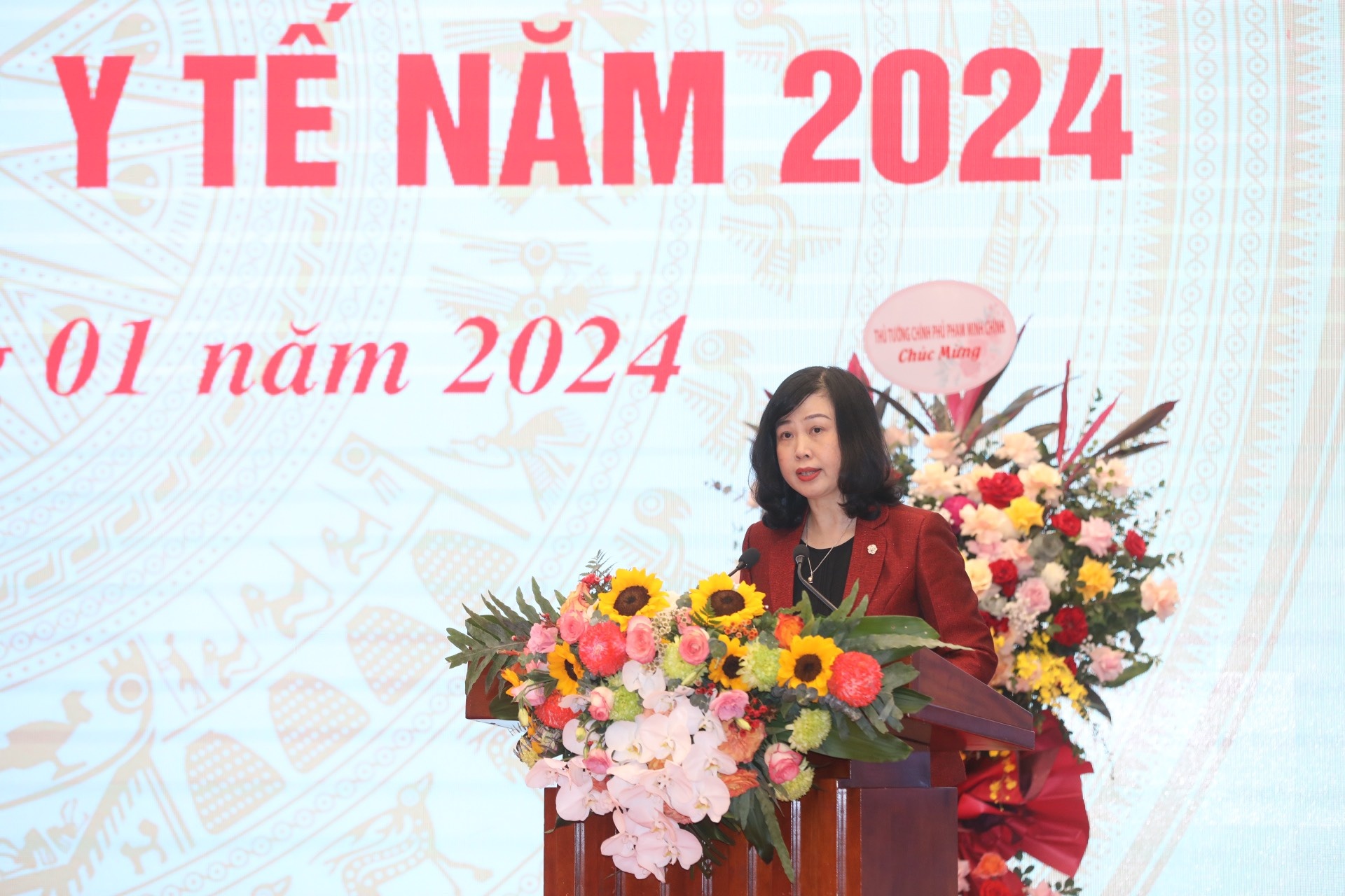 Bộ trưởng Bộ Y tế Đào Hồng Lan phát biểu tại Hội nghị. Ảnh VGP Bộ trưởng Bộ Y tế Đào Hồng Lan phát biểu tại Hội nghị. Ảnh VGP