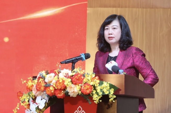 Bộ trưởng Bộ Y tế Đào Hồng Lan phát biểu tại Hội nghị. (Ảnh: Minh Quyết/TTXVN) Bộ trưởng Bộ Y tế Đào Hồng Lan phát biểu tại Hội nghị. (Ảnh: Minh Quyết/TTXVN)