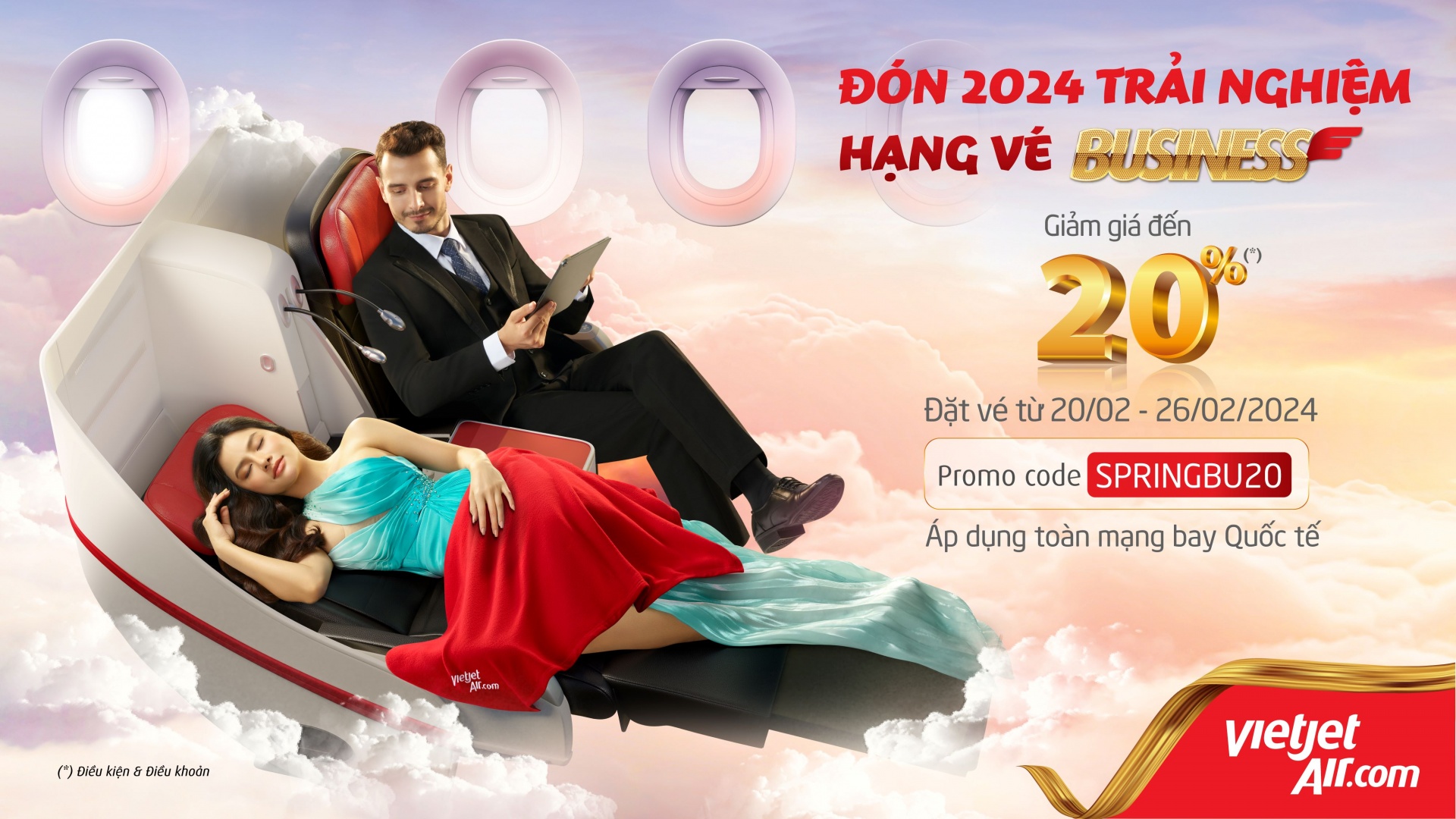 Du xuân năm mới cùng ưu đãi vé bay 0 đồng từ Vietjet