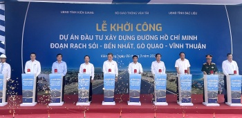 khoi cong du an dau tu xay dung duong ho chi minh noi lien tinh kien giang va bac lieu