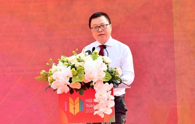 đồng chí Lê Quốc Minh, Ủy viên Trung ương Đảng, Tổng Biên tập Báo Nhân Dân, Phó Trưởng Ban Tuyên giáo Trung ương, Chủ tịch Hội Nhà báo Việt Nam, Trưởng Ban Chỉ đạo Hội Báo toàn quốc năm 2024