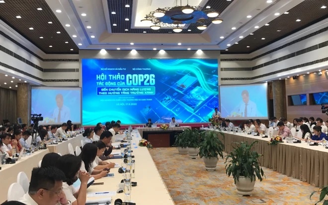 Tác động của COP26 đến chuyển dịch năng lượng theo hướng tăng trưởng xanh. (Ảnh: Đức Duy/Vietnam+)