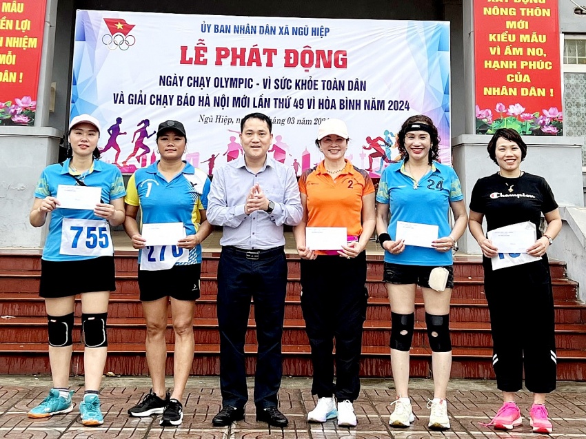 Xã Ngũ Hiệp (huyện Thanh Trì, Hà Nội): Phát động Ngày chạy Olympic vì sức khỏe toàn dân