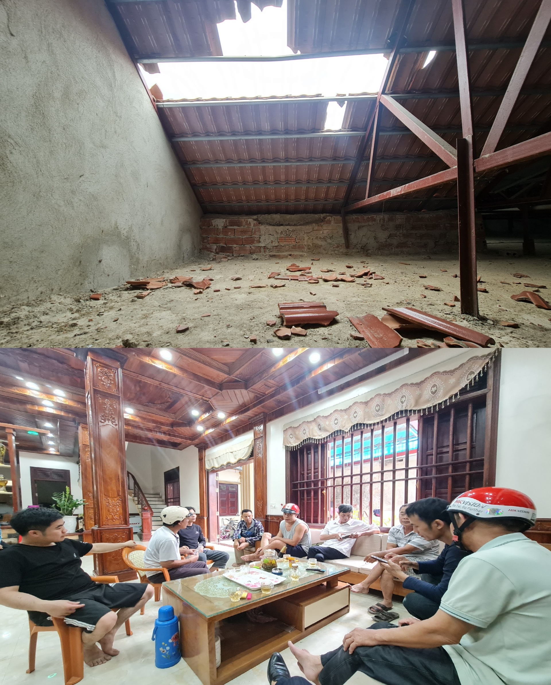 Có 35 hộ gia đình bị ảnh hưởng do Công ty cổ phần Xây dựng đô thị 5 nổ mìn khai thác đá với các mức độ khác nhau