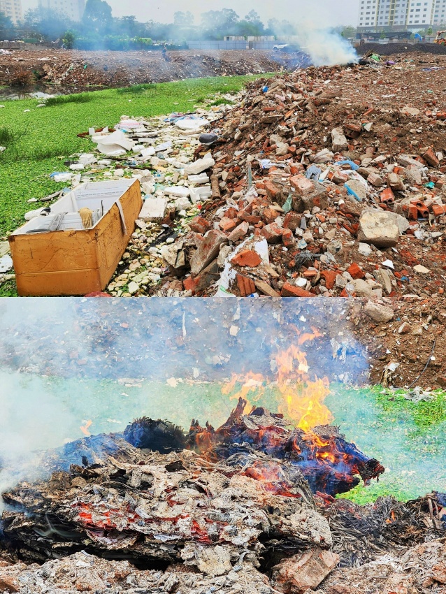 Cần làm rõ trách nhiệm trong việc dùng phế thải  san lấp đất nông nghiệp, đất dự án