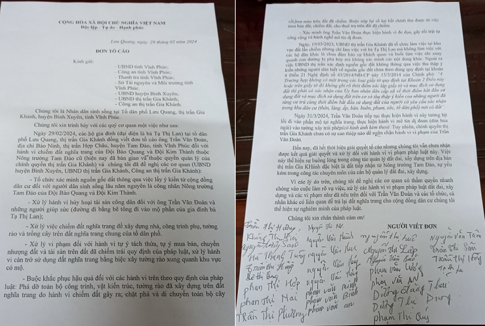 Quản lý đất đai thị trấn Gia Khánh (Bình Xuyên - Vĩnh Phúc) tiềm ẩn nhiều nguy cơ mất an ninh trật tự. Quản lý đất đai thị trấn Gia Khánh (Bình Xuyên - Vĩnh Phúc) tiềm ẩn nhiều nguy cơ mất an ninh trật tự.