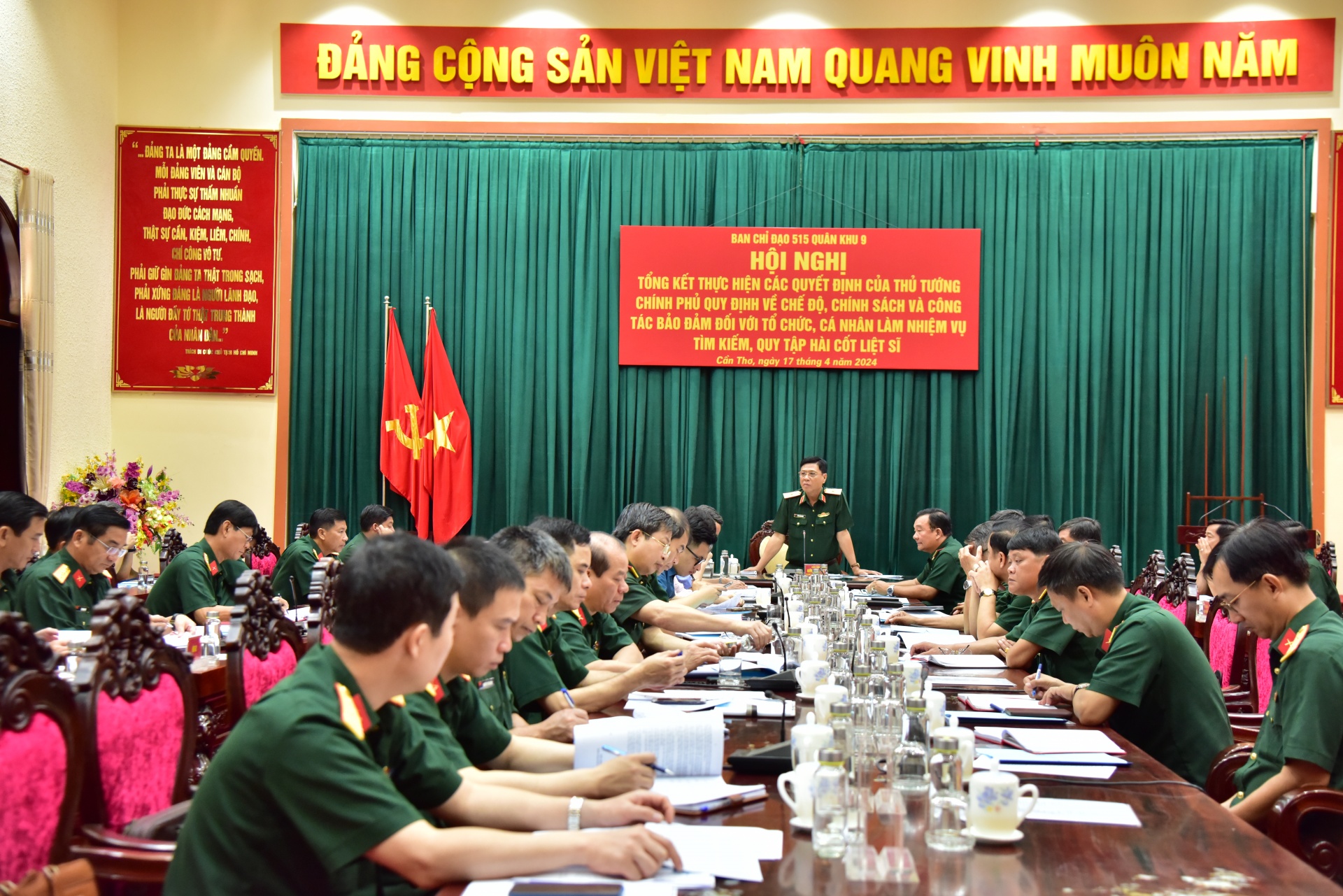 Đẩy mạnh việc chi trả chế độ, chính sách trong việc tìm kiếm, quy tập hài cốt liệt sĩ trên địa bàn Quân khu 9