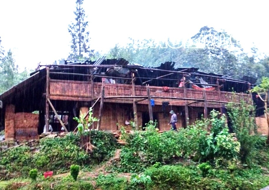 Lào Cai: Thiệt hại hơn 2,8 tỷ đồng do mưa, giông lốc gây ra đêm ngày 18/4/2024