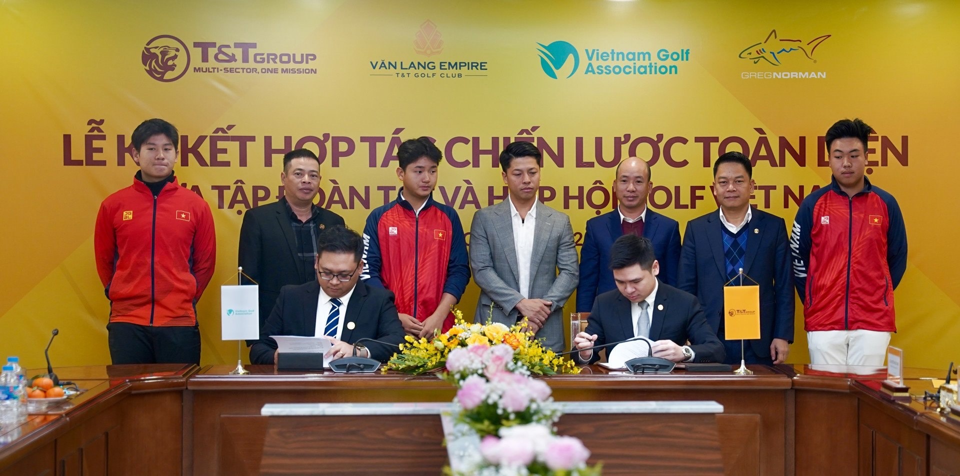 Tập đoàn T&T Group ký kết hợp tác chiến lược toàn diện với Hiệp hội Golf Việt Nam. Tập đoàn T&T Group ký kết hợp tác chiến lược toàn diện với Hiệp hội Golf Việt Nam.