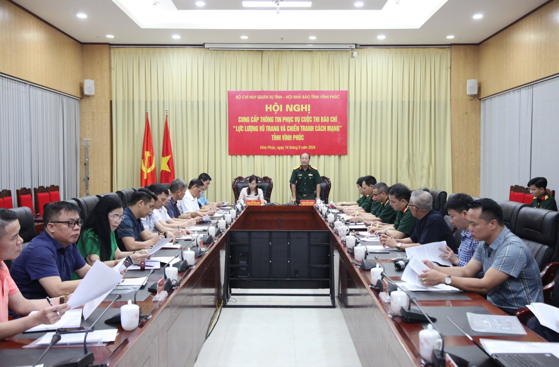 Hội nghị cung cấp thông tin Cuộc thi báo chí “Lực lượng vũ trang và chiến tranh cách mạng” tỉnh Vĩnh Phúc