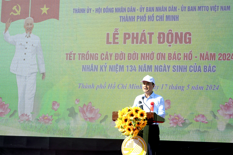 Lễ phát động “Tết trồng cây đời đời nhớ ơn Bác Hồ” năm 2024 tại TP Hồ Chí Minh