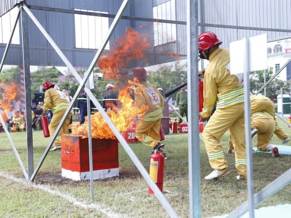 Hà Tĩnh: Hội thi nghiệp vụ phòng cháy chữa cháy và cứu nạn, cứu hộ