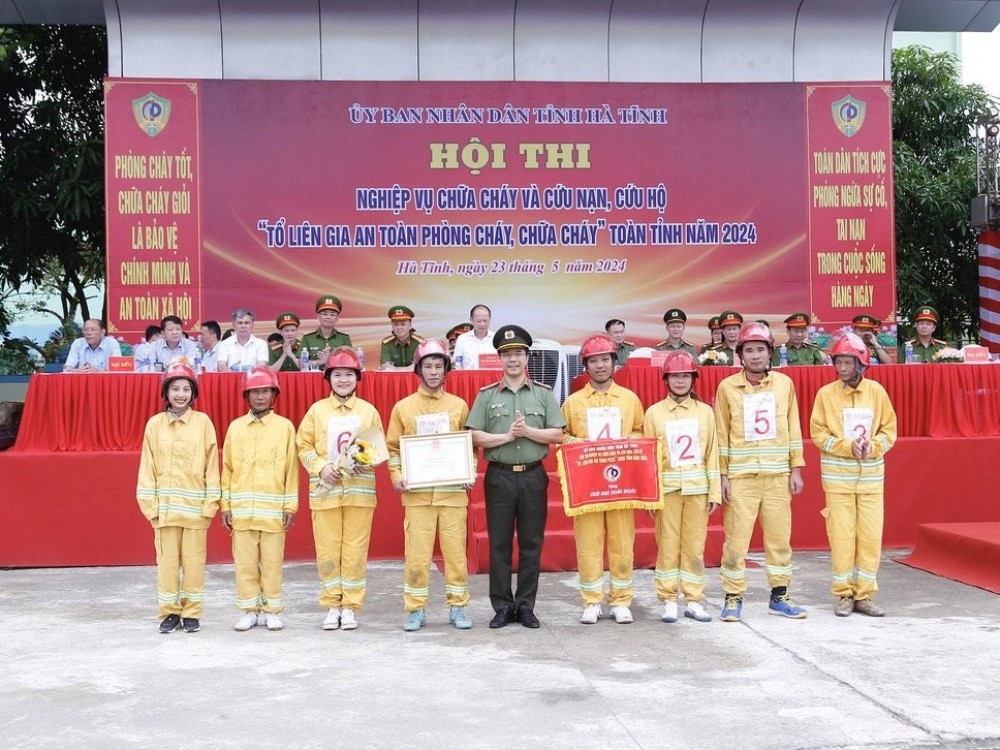 Hà Tĩnh: Hội thi nghiệp vụ phòng cháy chữa cháy và cứu nạn, cứu hộ