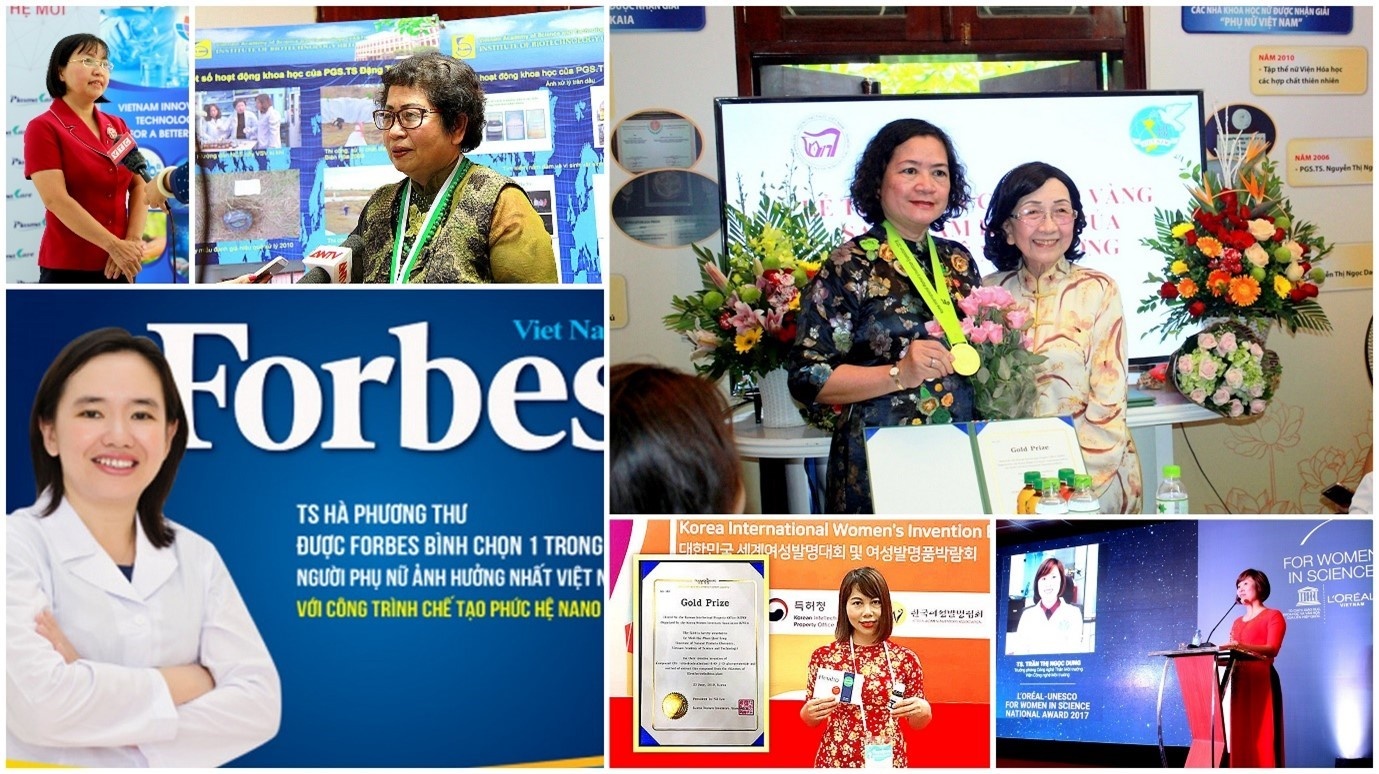 Một số nhà khoa học nữ có đóng góp nổi bật cho hoạt động sở hữu trí tuệ và thương mại hóa kết quả nghiên cứu tại Viện Hàn lâm Khoa học và Công nghệ Việt Nam Một số nhà khoa học nữ có đóng góp nổi bật cho hoạt động sở hữu trí tuệ và thương mại hóa kết quả nghiên cứu tại Viện Hàn lâm Khoa học và Công nghệ Việt Nam