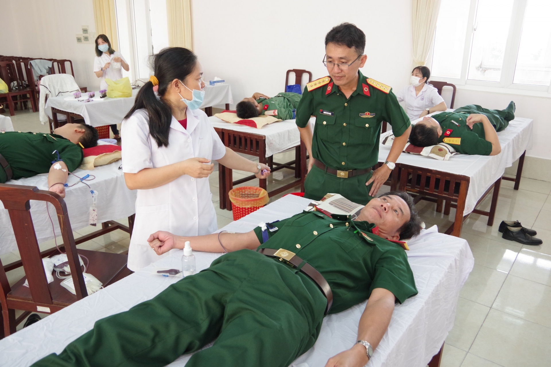 Bộ đội tỉnh Kiên Giang hiến hơn 60 đơn vị máu