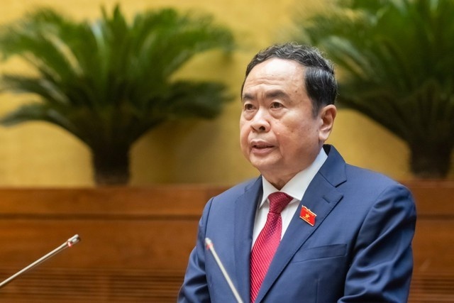 Chủ tịch Quốc hội Trần Thanh Mẫn pát biểu kết thúc nội dung chất vấn nội dung về lĩnh vực tài nguyên và môi trườn - Ảnh: VGP Chủ tịch Quốc hội Trần Thanh Mẫn pát biểu kết thúc nội dung chất vấn nội dung về lĩnh vực tài nguyên và môi trườn - Ảnh: VGP