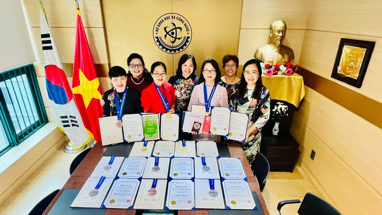 Triển lãm Quốc tế về Sáng chế của phụ nữ (KIWIE 2024) tại Hàn Quốc: Tài sản trí tuệ của nữ sáng chế Việt Nam tỏa sáng
