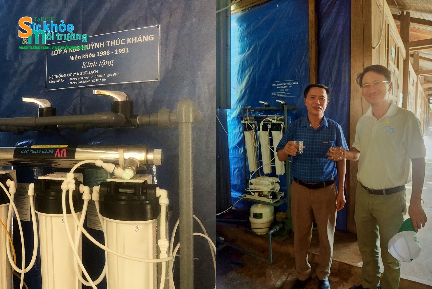 Hệ thống lọc với công suất 3 mét khối một ngày cho ra nước có thể uống được Hệ thống lọc với công suất 3 mét khối một ngày cho ra nước có thể uống được