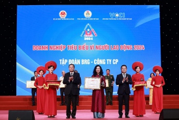 tap doan brg top 10 doanh nghiep nhan bang khen cua bo lao dong thuong binh va xa hoi tai le vinh danh doanh nghiep tieu bieu vi nguoi lao dong nam