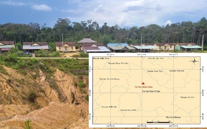 83 trận động đất trong tháng Bảy tại các tỉnh Kon Tum, Thanh Hóa