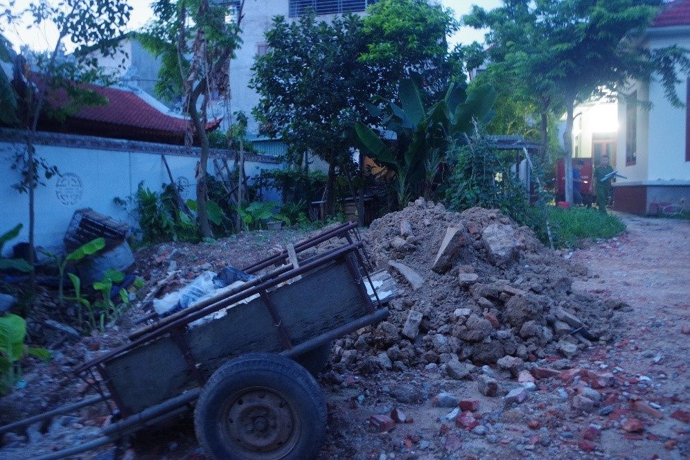 Hiện trường vi phạm lần 2. Ảnh: Công an tỉnh Vĩnh Phúc.