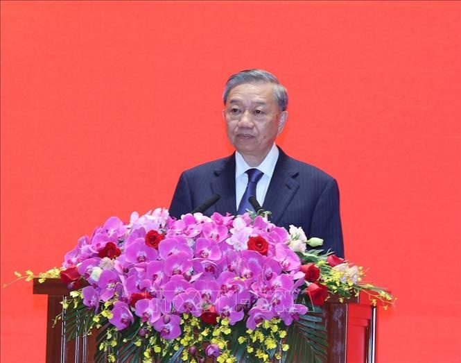 Tổng Bí thư, Chủ tịch nước Tô Lâm phát biểu tại cuộc gặp gỡ đại diện nhân sĩ hữu nghị Trung Quốc.