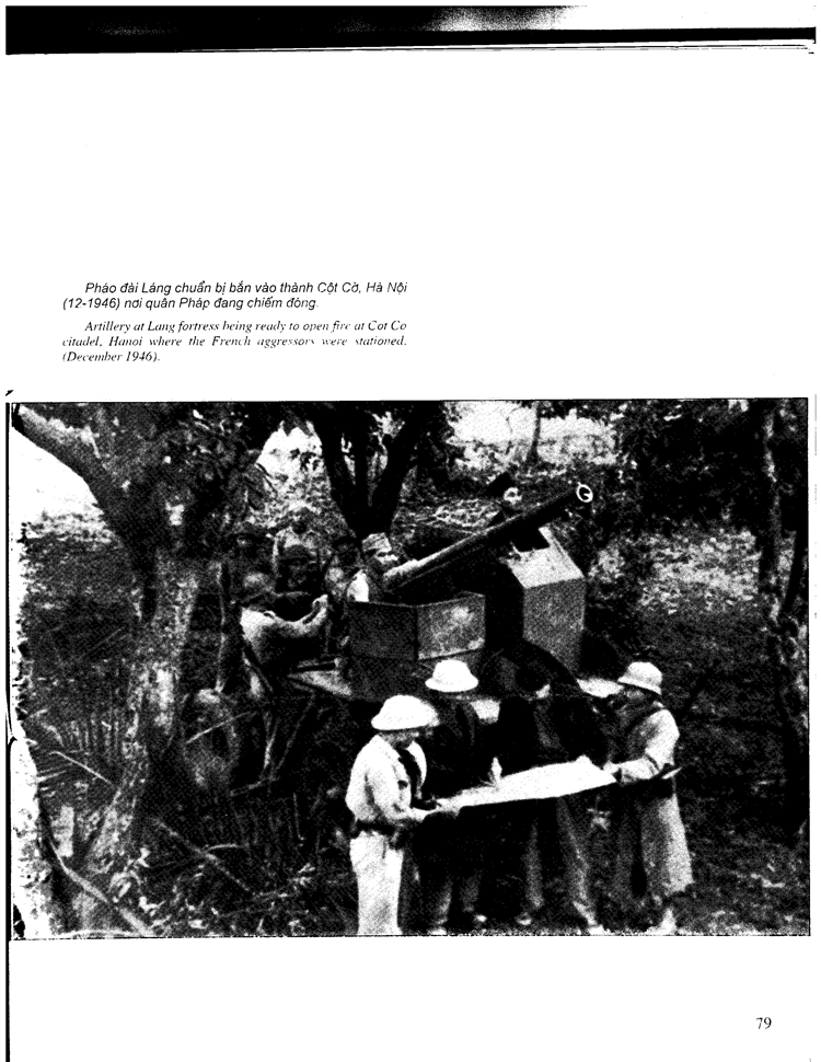 Đại đội Pháo đài Láng Hà Nội nhận nhiệm vụ bắn pháo lệnh mở đầu ngày Toàn quốc kháng chiến 19/12/1946.