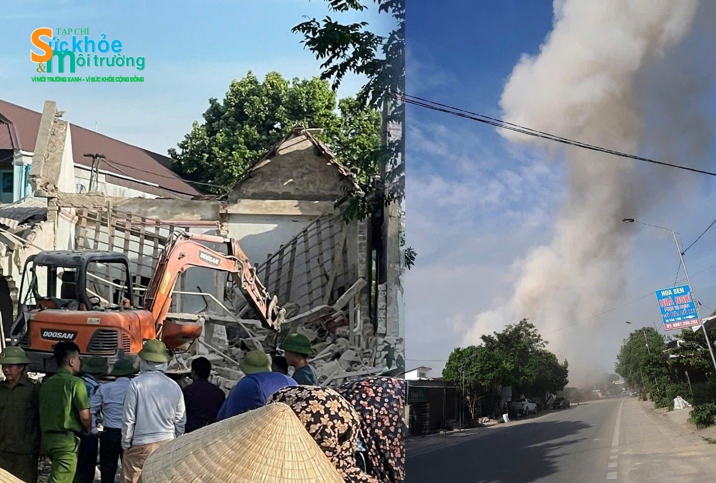 Hiện trường vụ nổ ngày 29/08 lamg 2 người bị thương