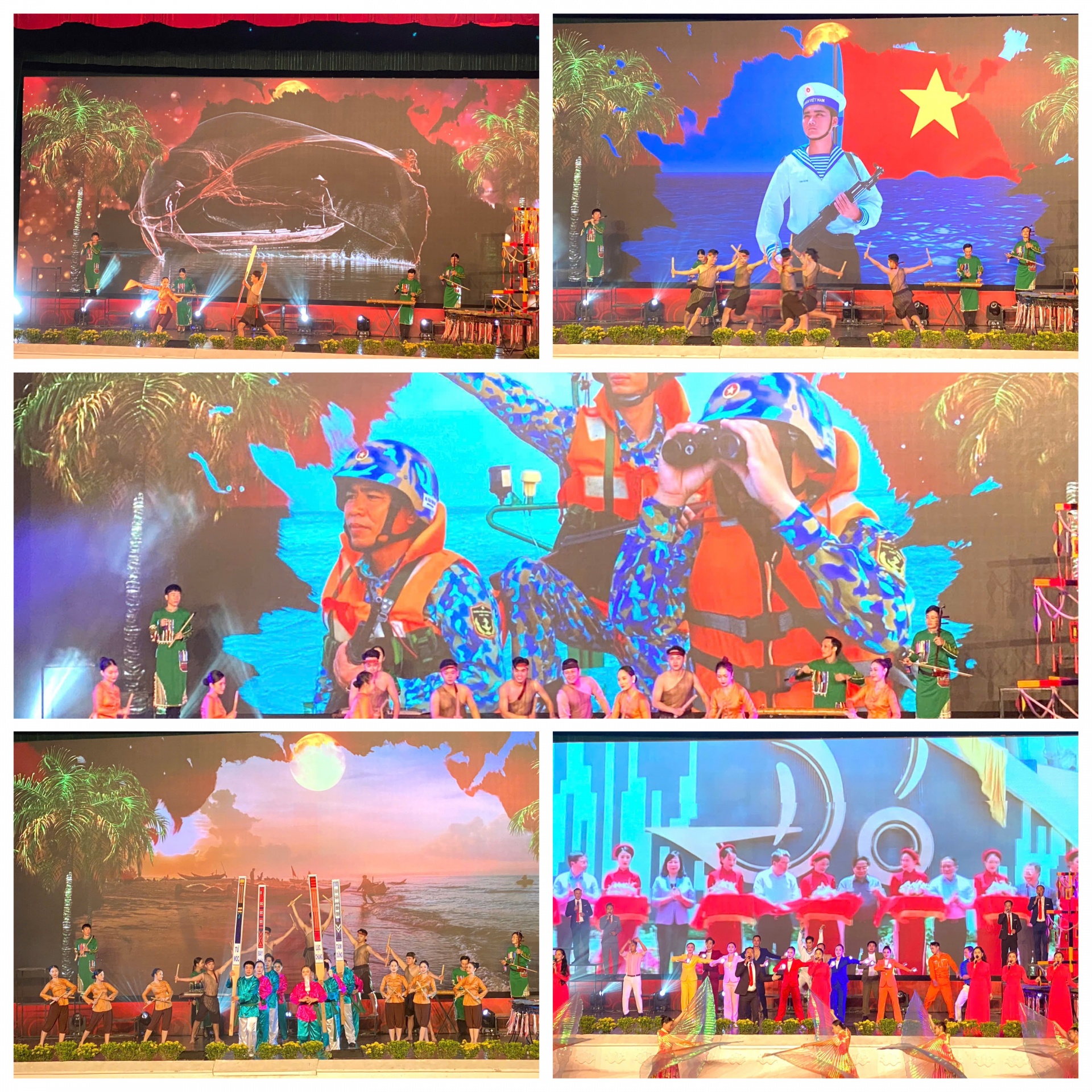 Các tiết mục văn nghệ chào mừng hội nghị của Đoàn ca múa nhạc Hải Đăng.